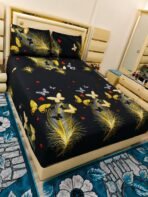 ⁦طقم ملاية استيك قطن المصرية 4 قطع | سرير كبير 240×260⁩ - الصورة ⁦9⁩
